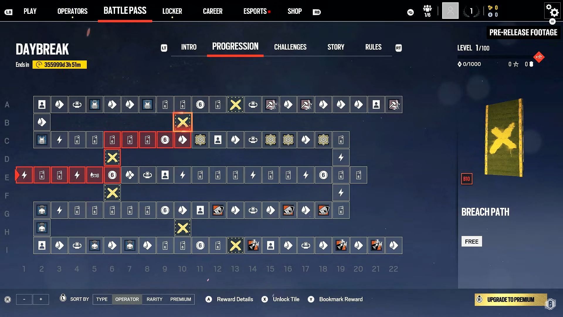 New progression tracker showcased in Siege X 2025 Roadmap (Image via Ubisoft)